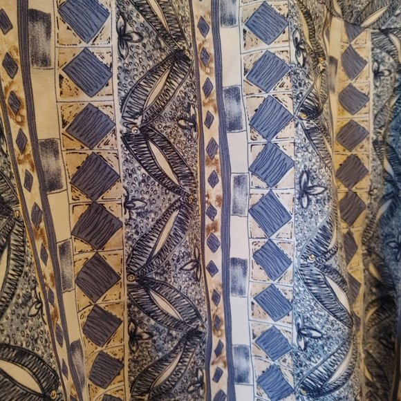 Pierre Cardin Hawaiian Print Button Down Men Shirt Short Sleeve XL XLarge - Picture 3 of 6